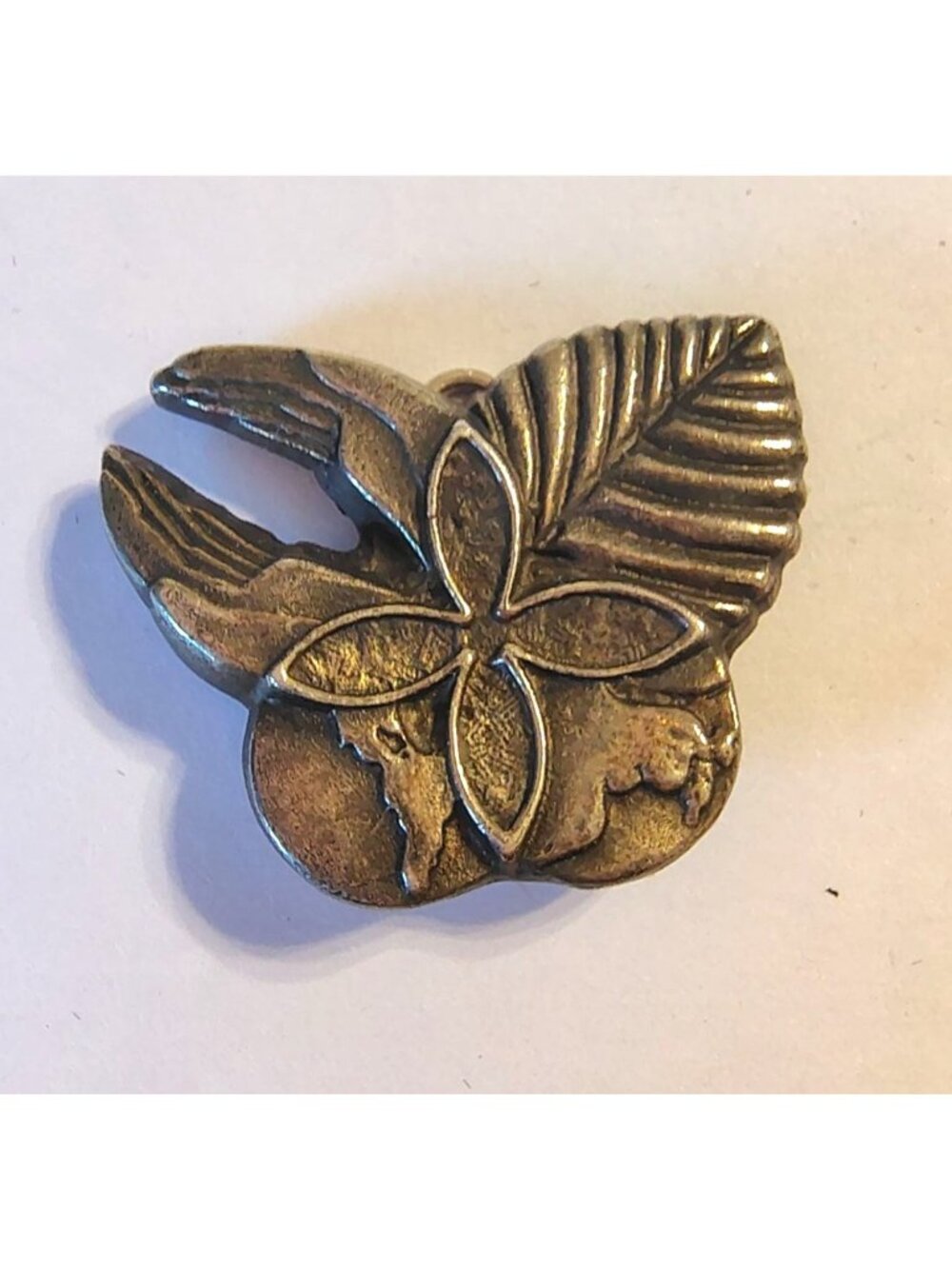 Vintage 925 Sterling Silver Honorary Life Membership Brooch, Pin World Hands